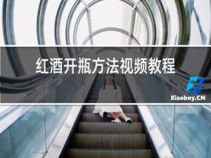 红酒开瓶方法视频教程