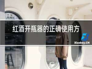 红酒开瓶器的正确使用方法