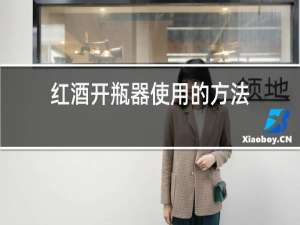红酒开瓶器使用的方法