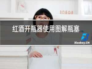 红酒开瓶器使用图解瓶塞
