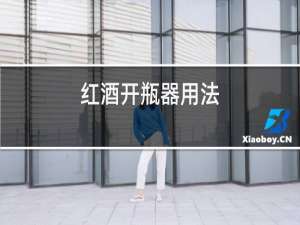 红酒开瓶器用法