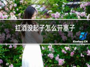 红酒没起子怎么开塞子