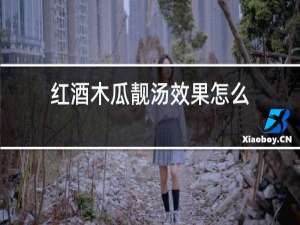 红酒木瓜靓汤效果怎么