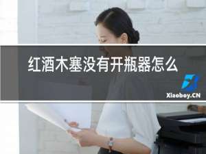 红酒木塞没有开瓶器怎么取出来
