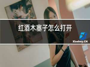 红酒木塞子怎么打开