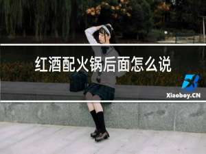 红酒配火锅后面怎么说