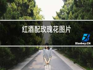 红酒配玫瑰花图片