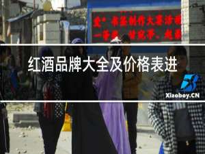 红酒品牌大全及价格表进口