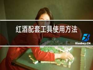 红酒配套工具使用方法