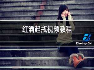 红酒起瓶视频教程