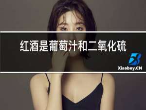 红酒是葡萄汁和二氧化硫