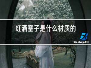 红酒塞子是什么材质的