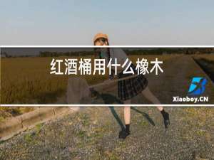 红酒桶用什么橡木