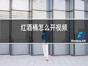 红酒桶怎么开视频