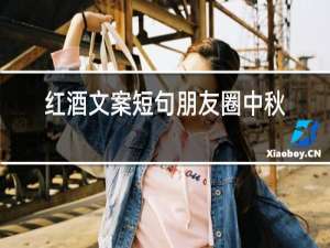 红酒文案短句朋友圈中秋