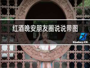 红酒晚安朋友圈说说带图片