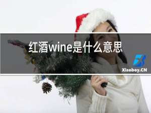 红酒wine是什么意思