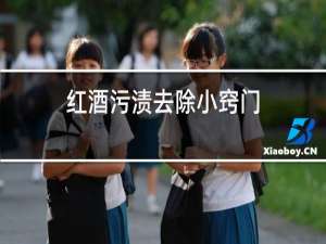 红酒污渍去除小窍门