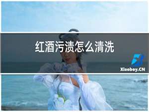红酒污渍怎么清洗