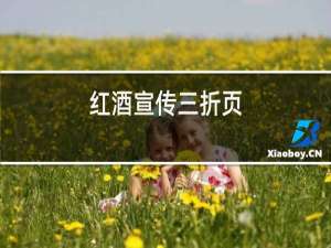 红酒宣传三折页
