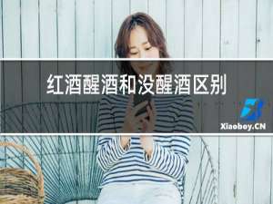 红酒醒酒和没醒酒区别
