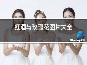 红酒与玫瑰花图片大全