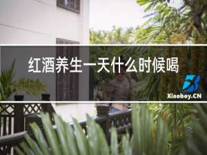 红酒养生一天什么时候喝最好