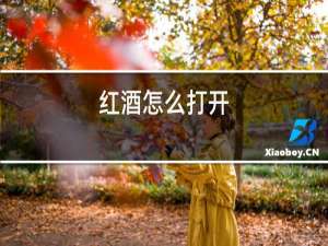 红酒怎么打开