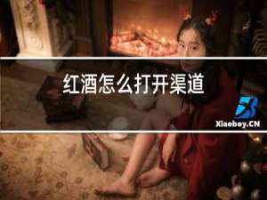 红酒怎么打开渠道