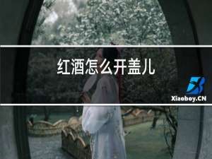 红酒怎么开盖儿?