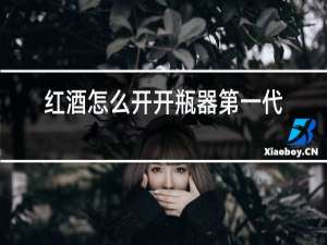 红酒怎么开开瓶器第一代