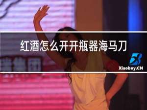 红酒怎么开开瓶器海马刀