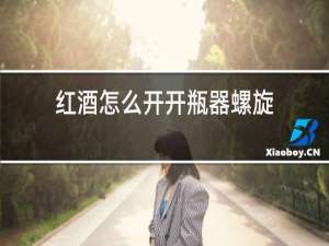 红酒怎么开开瓶器螺旋