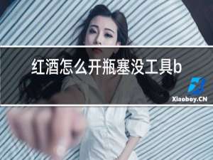 红酒怎么开瓶塞没工具b