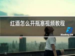 红酒怎么开瓶塞视频教程