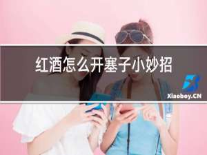 红酒怎么开塞子小妙招