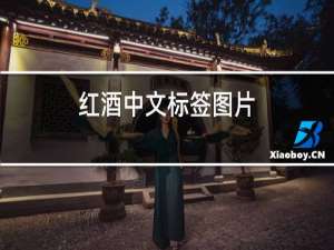 红酒中文标签图片