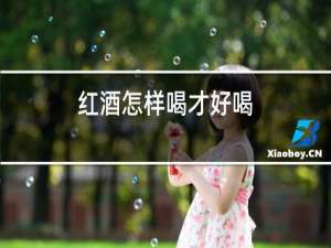 红酒怎样喝才好喝
