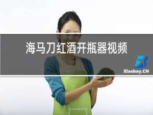 海马刀红酒开瓶器视频