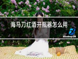 海马刀红酒开瓶器怎么用