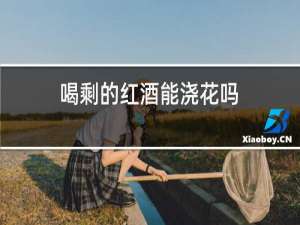 喝剩的红酒能浇花吗