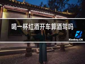 喝一杯红酒开车算酒驾吗