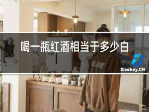 喝一瓶红酒相当于多少白酒