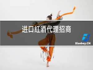 进口红酒代理招商
