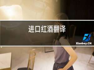 进口红酒翻译