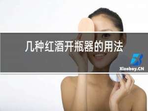 几种红酒开瓶器的用法