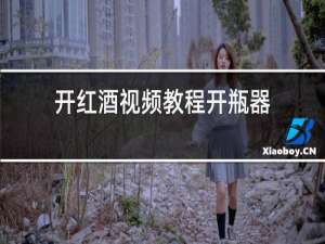 开红酒视频教程开瓶器