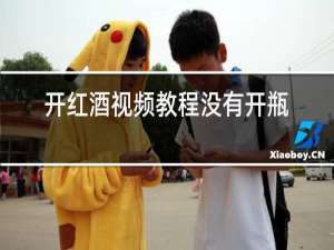 开红酒视频教程没有开瓶器