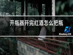 开瓶器开完红酒怎么把瓶塞拿下来