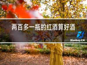 两百多一瓶的红酒算好酒吗